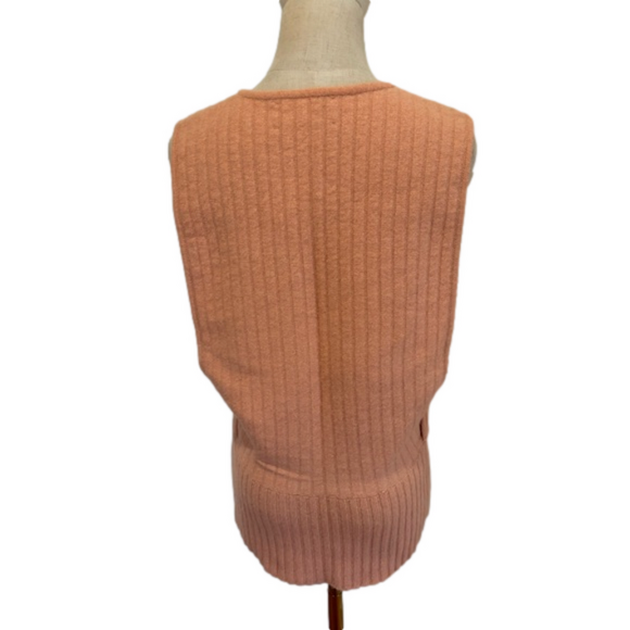 2PC ADRIENNE VITTADINI LAMBS WOOL ANGORA CARDIGAN & VEST VINTAGE LUXURY SZ M - Picture 6 of 16